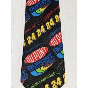 Ralph Marlin Jeff Gordon Dupont #24 Tie‎ Vintage 1990's